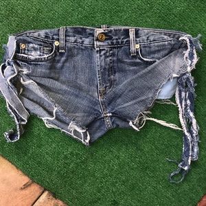 7 For All Mankind Cut Off Shorty Short 29